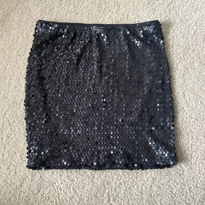 Lily Rose black sequined pencil skirt